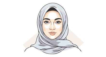 portrait of a young woman Hijab
