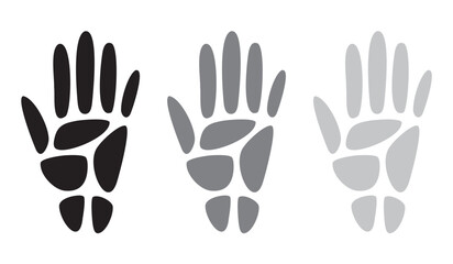 Editable Hand Vector Shapes