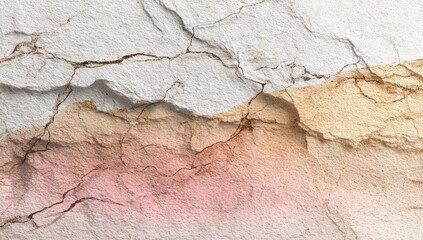 Cracked stone texture. Light and muted colors with fissures. Abstract fractured backdrop