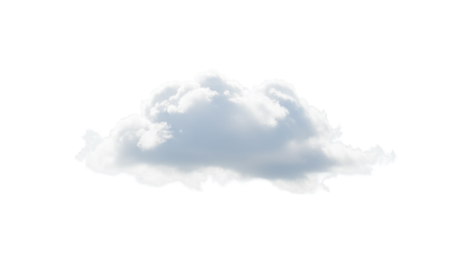 Pristine, fluffy cumulus cloud floating peacefully against an expansive, transparent to subtle blue gradient sky with ample negative copy space, concept of serenity and new beginnings