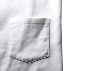 Back pocket clothing accessory on white
