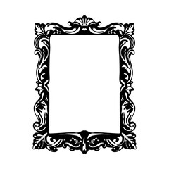 A vintage style illustration showing vintage frame