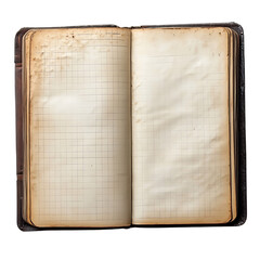 blank open notebook 