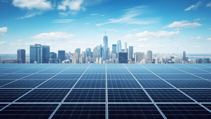 solar panels on the roof