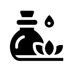 Aromatherapy Icon Set – Essential Oils Relaxation Wellness Spa Health Vector Graphic Illustration