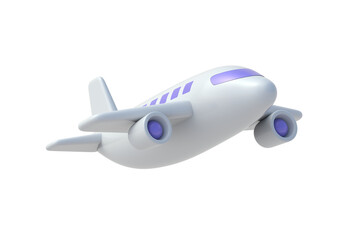 Naklejka premium Plane isolated on white background. 3d render
