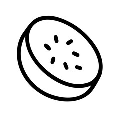 Cucumber Slice icon set – vegetable, healthy, fresh, food, organic, nutrition, minimal icons collection