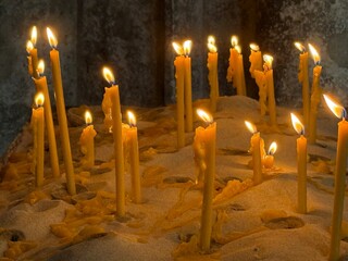 Velas votivas de plegarias 