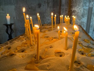 Velas votivas de plegarias 