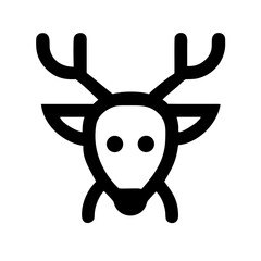 Minimal Deer icon set – wildlife, forest, animal, nature, fauna, mammal, woodland icons collection