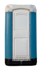 A water closet cabin isolated on white background.