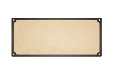 blank yellow frame isolated on white