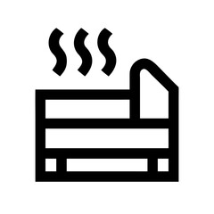 Sauna Icon Set – Relaxation, Wellness, Spa, Heat, Vector, Editable, Minimal, Modern