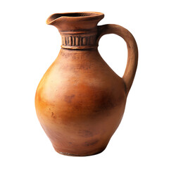 Clay brown jug png