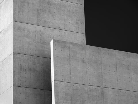Architecture details Cement wall concrete panel Geometric form Building Industry material 