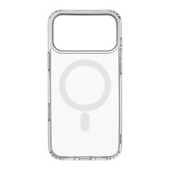 Flexible transparent case for smartphone model 17 Pro Max with magnetic ring for wireless charging....
