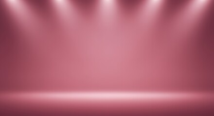 Obraz premium Empty rose studio background with soft lighting