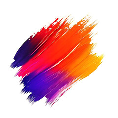 Abstract Colorful Brush Stroke – Red, Orange, Pink & Purple Blend