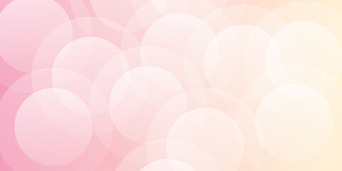 abstract background, modern minimalist pink and yellow gradations, circle effect simple