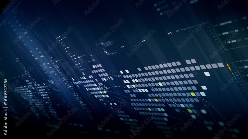 Poster dynamic data visuals for business info graphics, animated charts, and data-driven insights for a bus