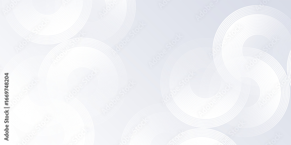 Aufkleber lines grey background with dynamic circle lines abstract modern simple