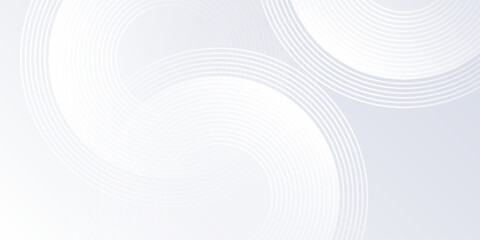 Lines grey background with dynamic circle lines abstract