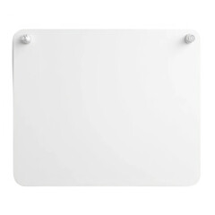 Blank White Rectangular Board with Mounts