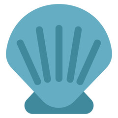 shell sea animal flat design illustration