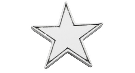 Isolated White Star