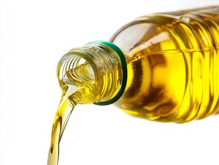 vegetable oil pouring vegetable oil background