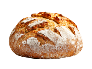 Bad bread on white background closeup