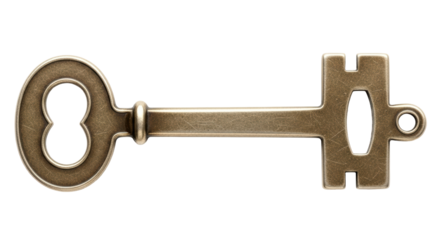 Isolated Vintage Key