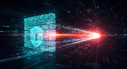 Digital firewall protecting against cyber threats and data breaches in a network