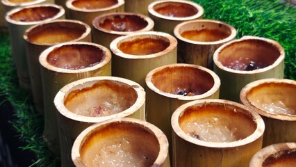 Baked Sticky Rice in Bamboo