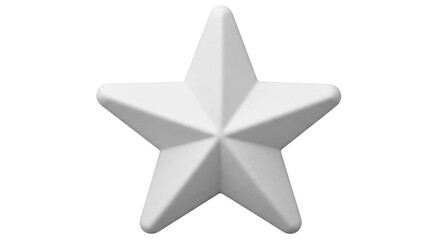 Isolated White Star Shape