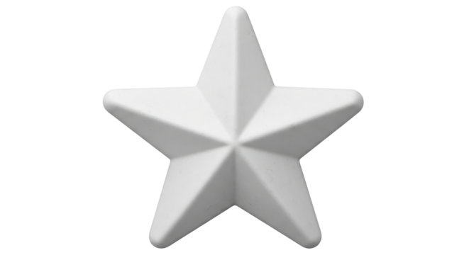 Isolated White Star Shape