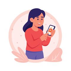 Get this amazing fla illustration of parcel tracking in trendy style