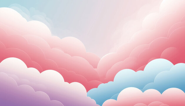 Dreamy Ethereal Valentine's Background with Space