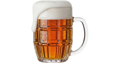 Isolated Mug of Beer with Foam