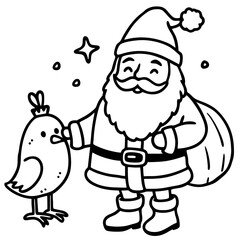 Obraz premium santa claus with gifts