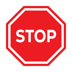 Red stop sign png transparent background