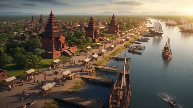 Discover the charm of Old Harbor Town in this stunning aerial overview video that highlights the