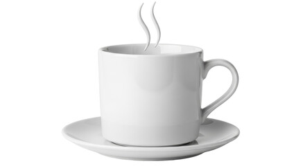 Isolated White Coffee Cup
