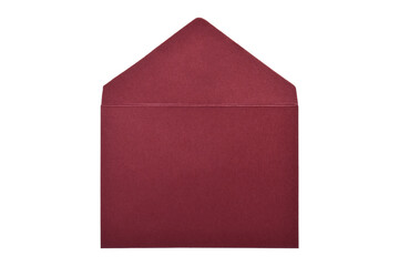 Red paper envelope isolated on the white background