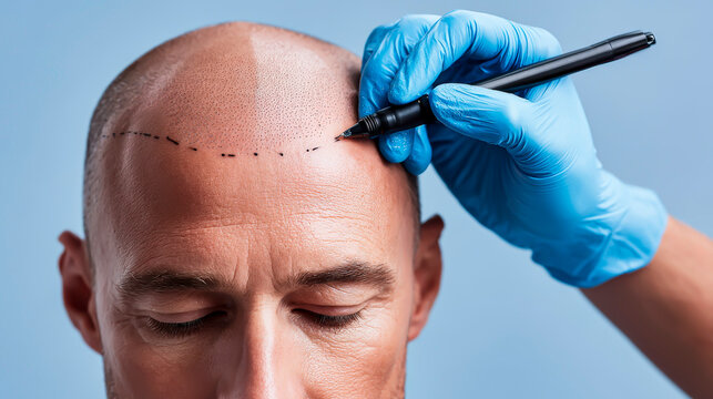 Hairline Marking: Preparing the Patient for FUE Hair Transplant