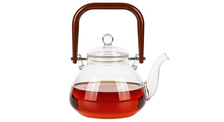 Isolated Teapot with Herbal Tea