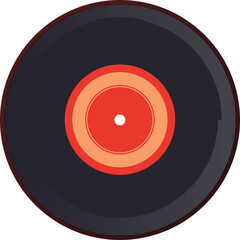 Vinyl record isolated vector design