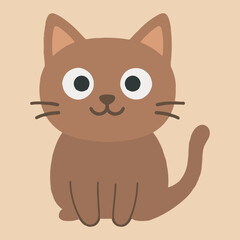 cat element sticker smiling