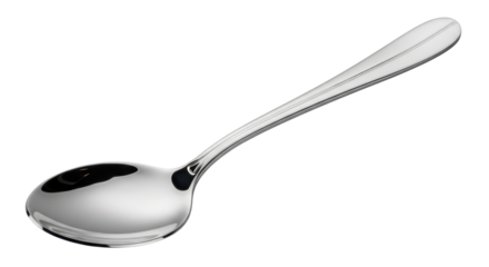Isolated Silver spoon