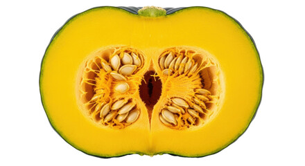 Isolated Kabocha squash